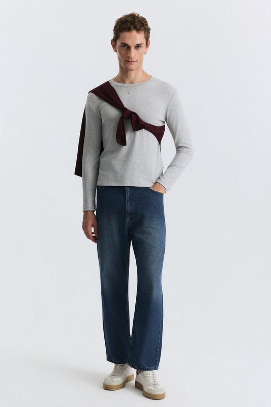 Cotton Long-Sleeve T-Shirt
