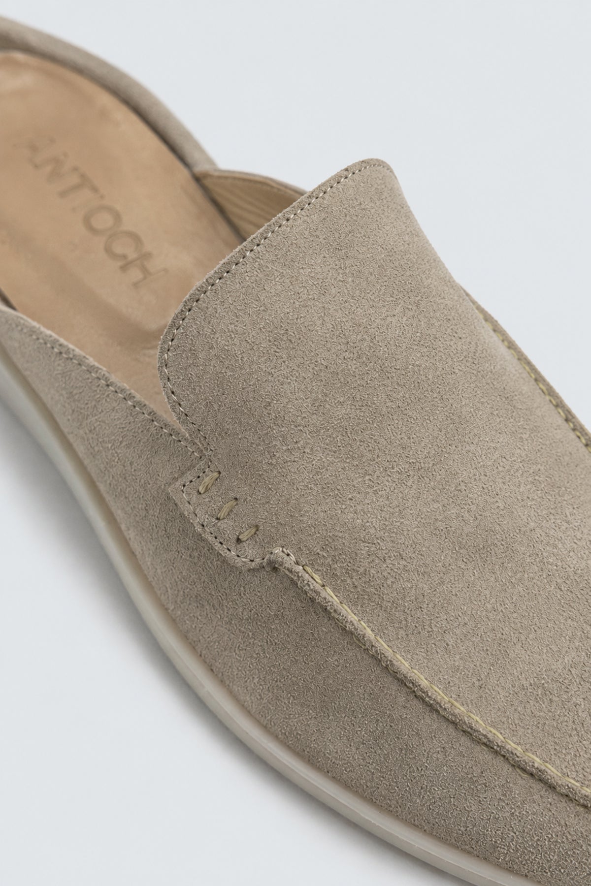 Thick-Soled 100% Suede Sabot