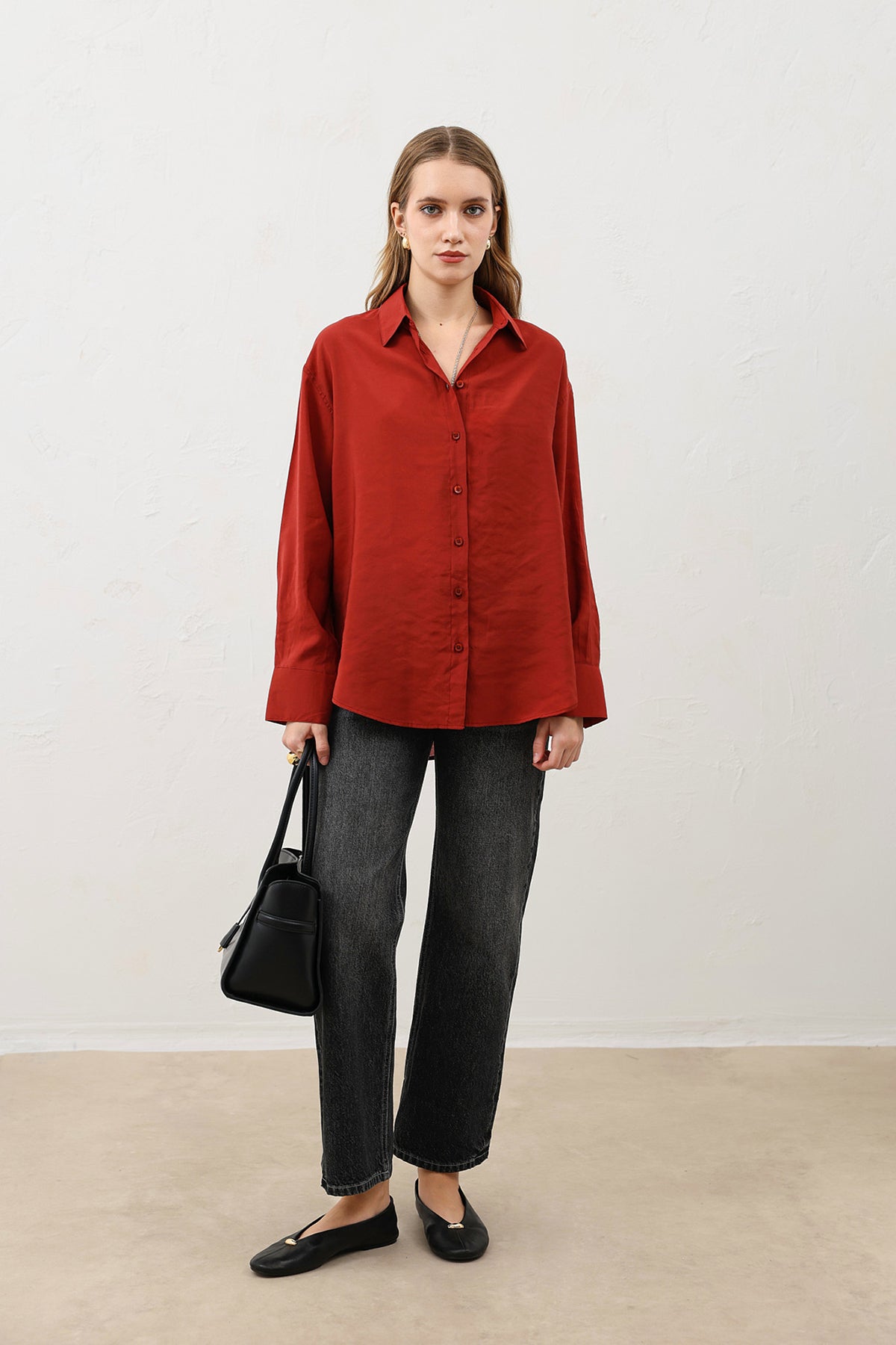 Flowy Oversized Women's Shirt