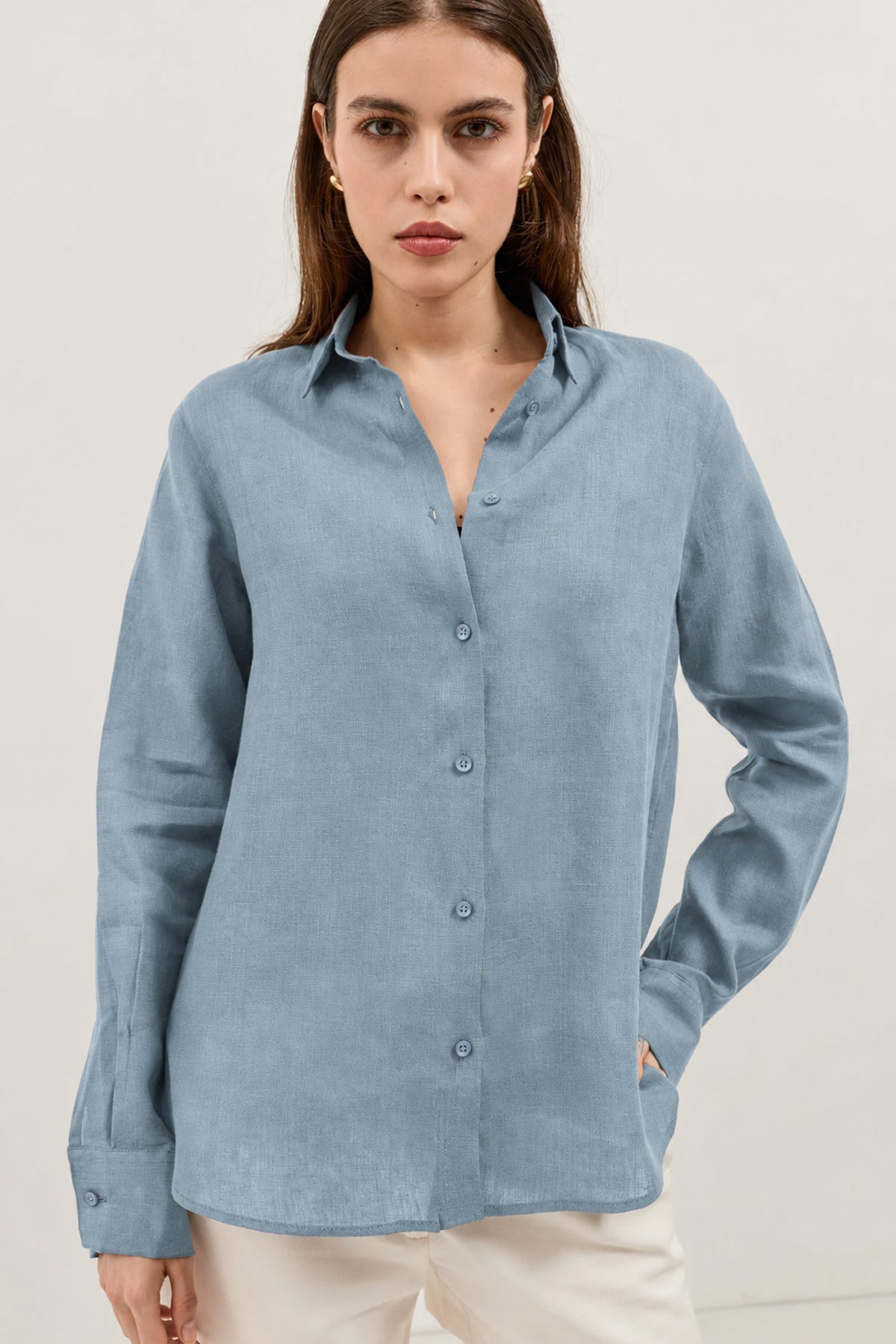 100% Linen Women's Shirt
