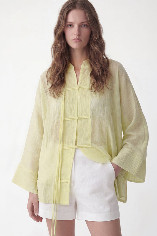 Embellished Button-Down Shirt