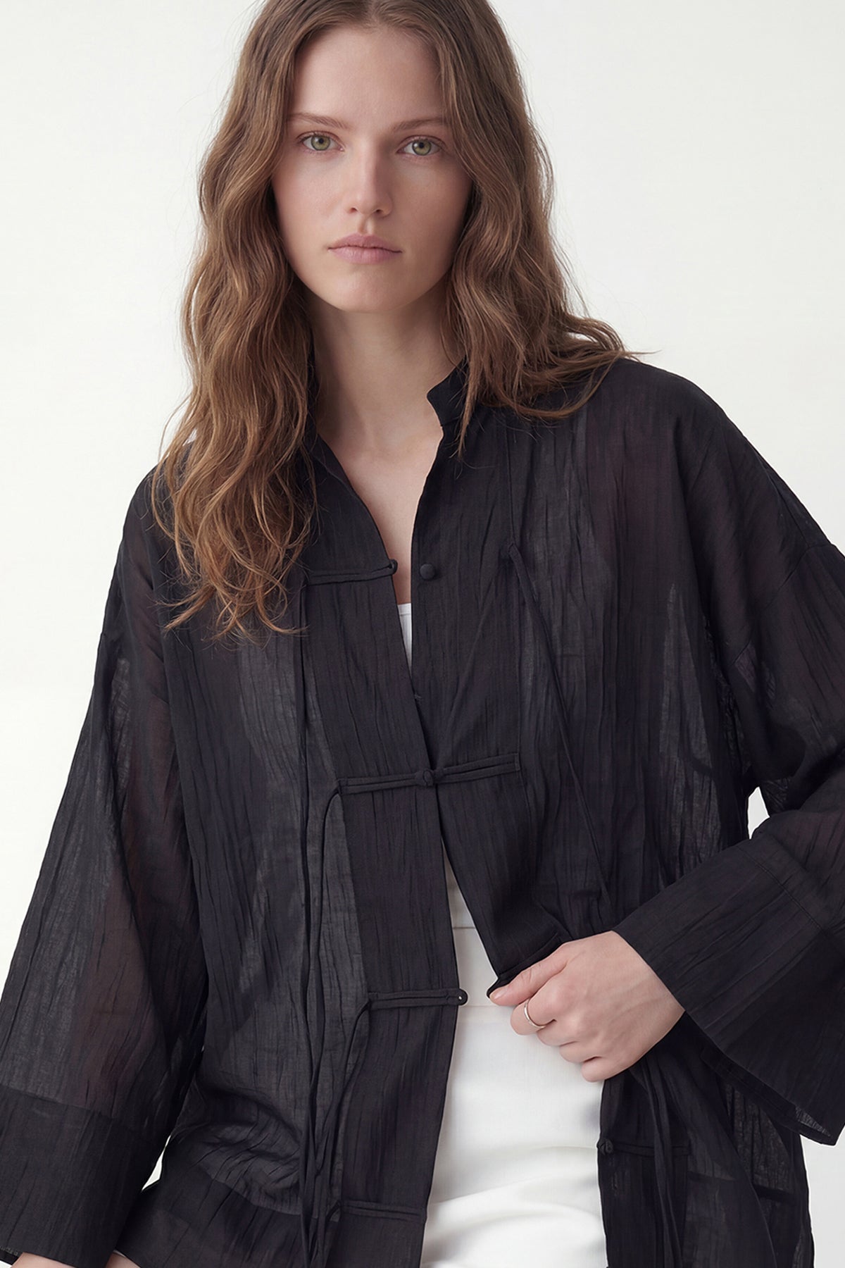 Embellished Button-Down Shirt