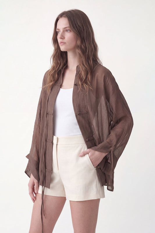 Embellished Button-Down Shirt