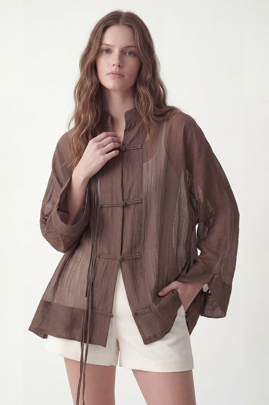 Embellished Button-Down Shirt