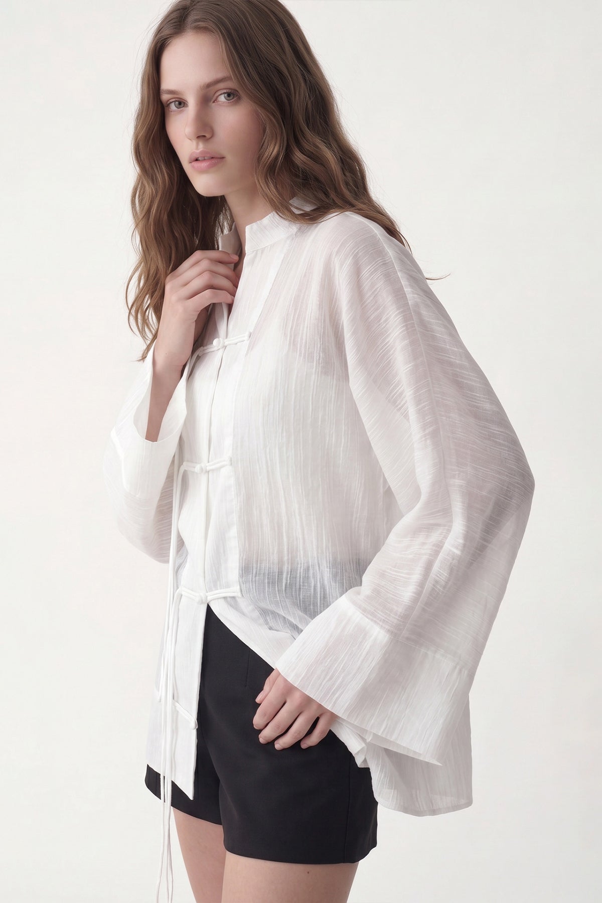 Embellished Button-Down Shirt