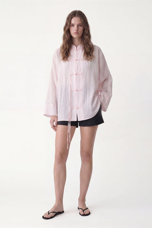 Embellished Button-Down Shirt