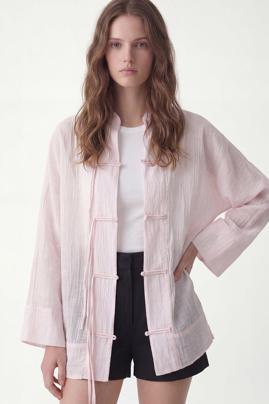 Embellished Button-Down Shirt