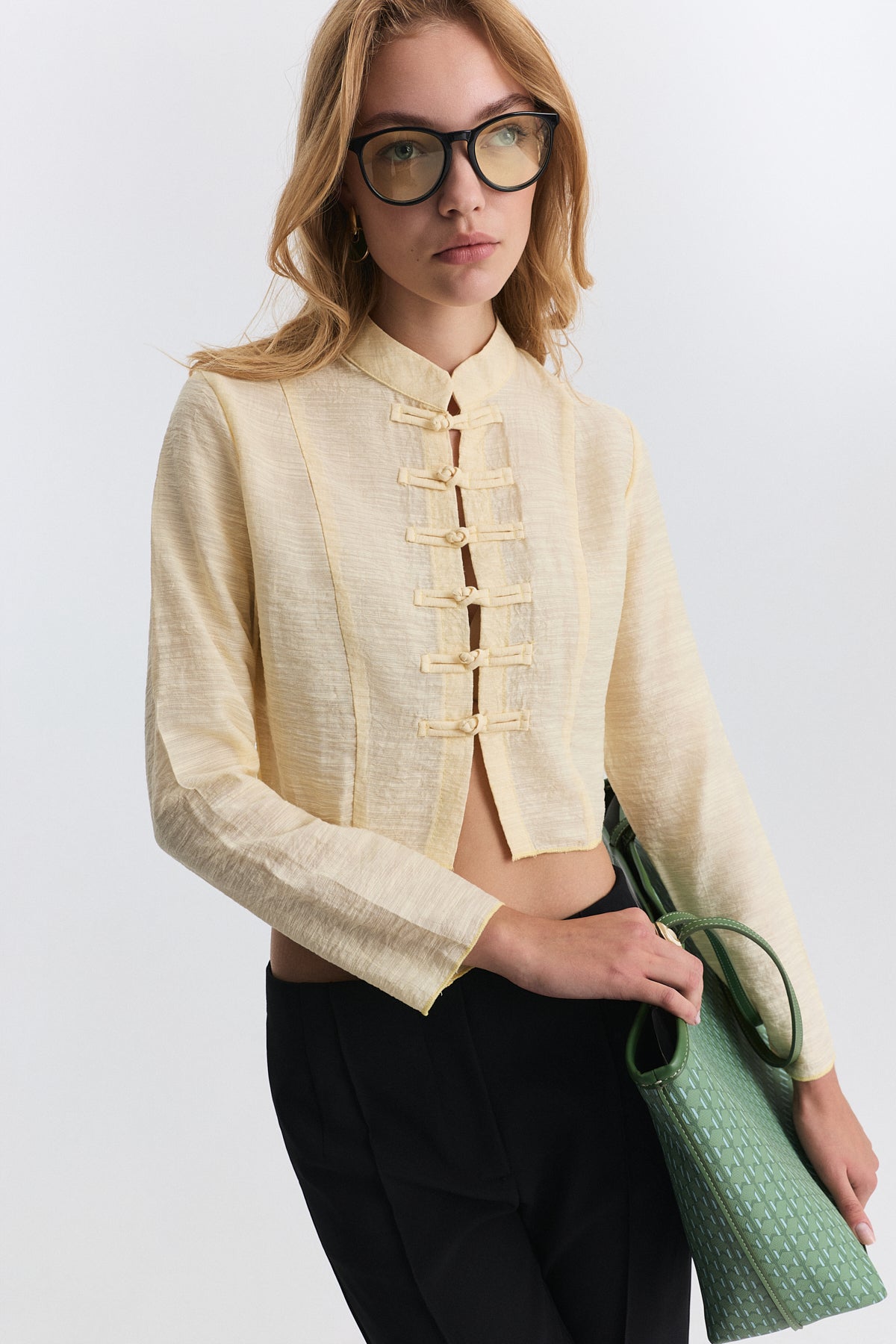 Relax Fit Embellished Button-Down Shirt