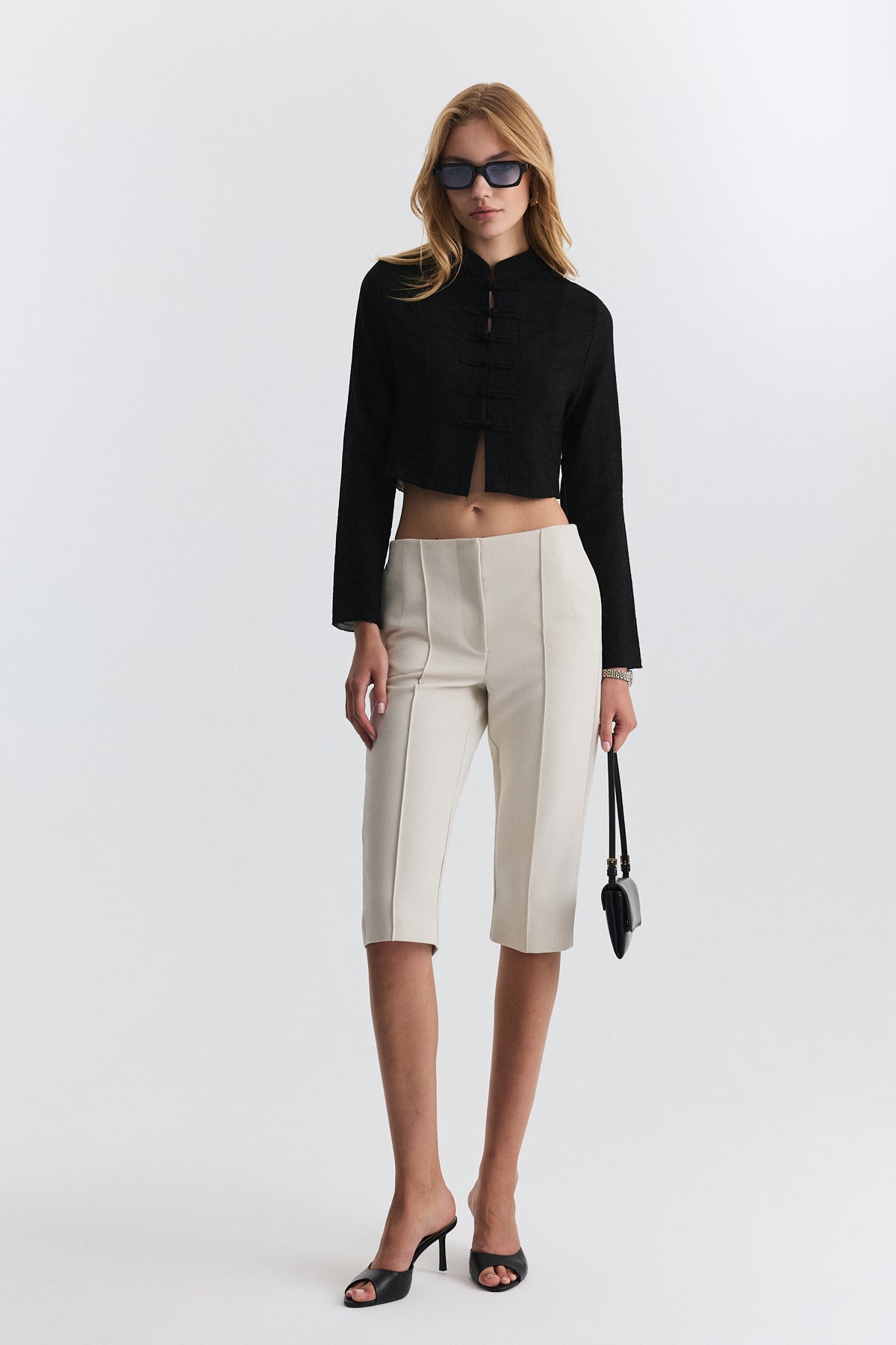 Relax Fit Embellished Button-Down Shirt