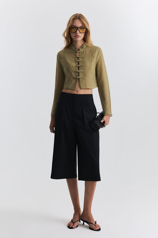 Relax Fit Embellished Button-Down Shirt