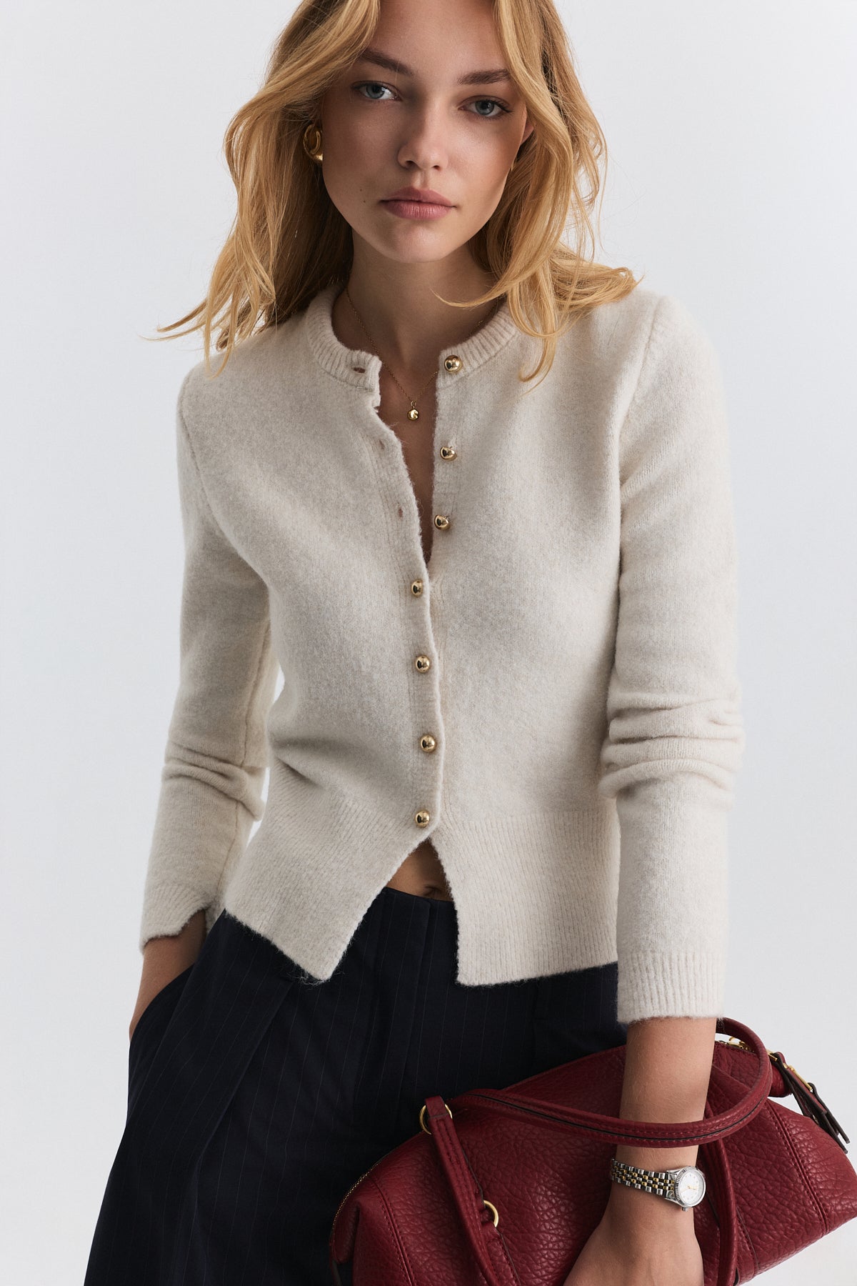 Soft-Textured Cardigan