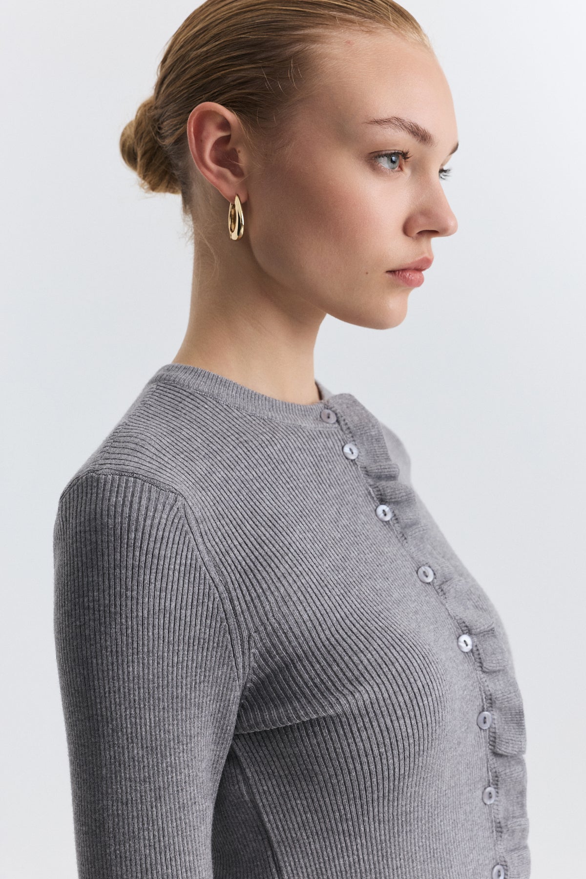 Sweater with Ruffled Details