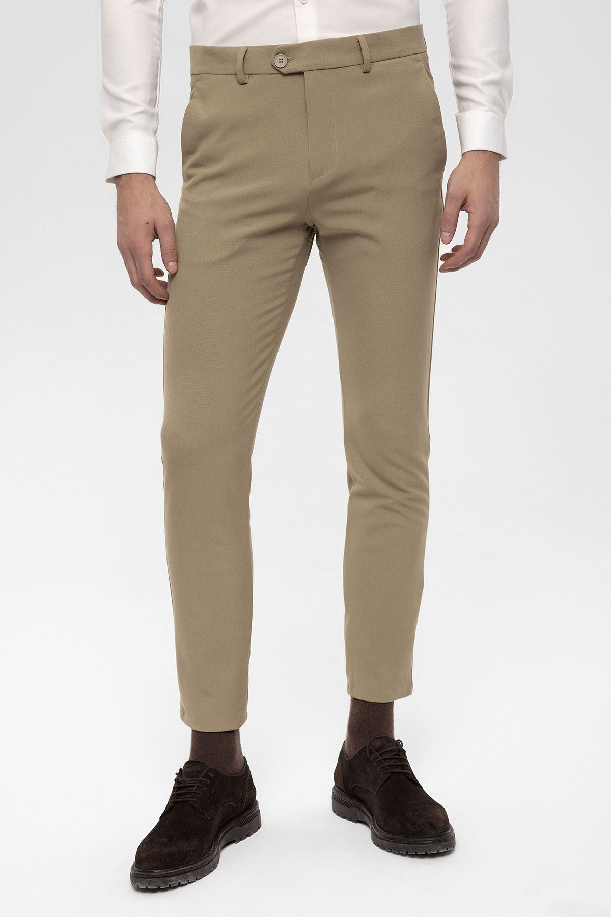 Men's Accessories: Slim-Fit Pants with Detailed Design