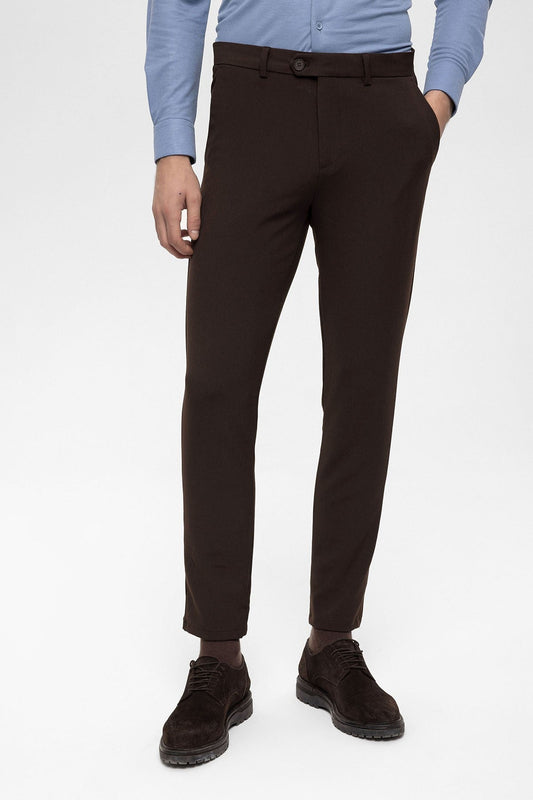 Men's Accessories: Slim-Fit Pants with Detailed Design