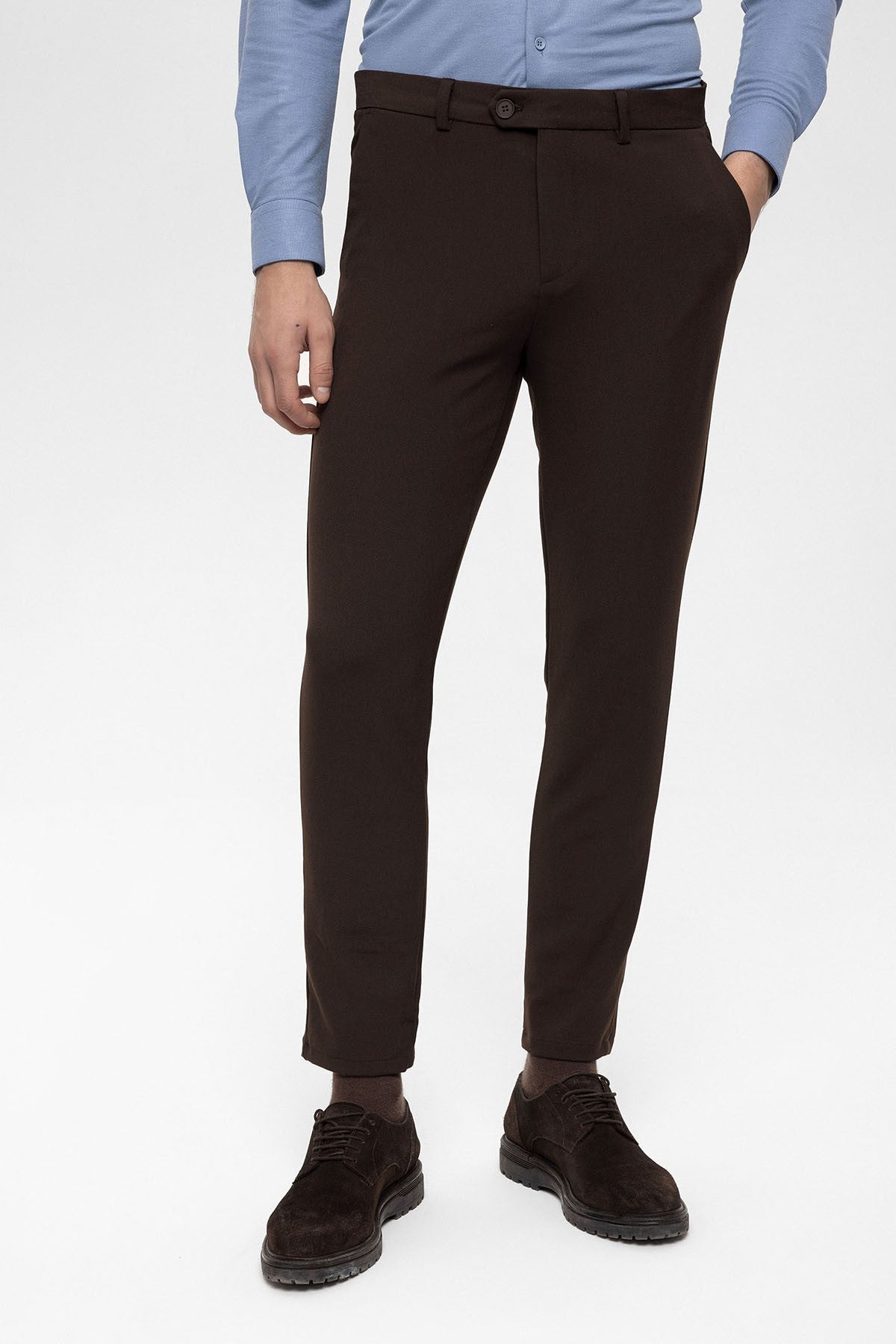 Men's Accessories: Slim-Fit Pants with Detailed Design