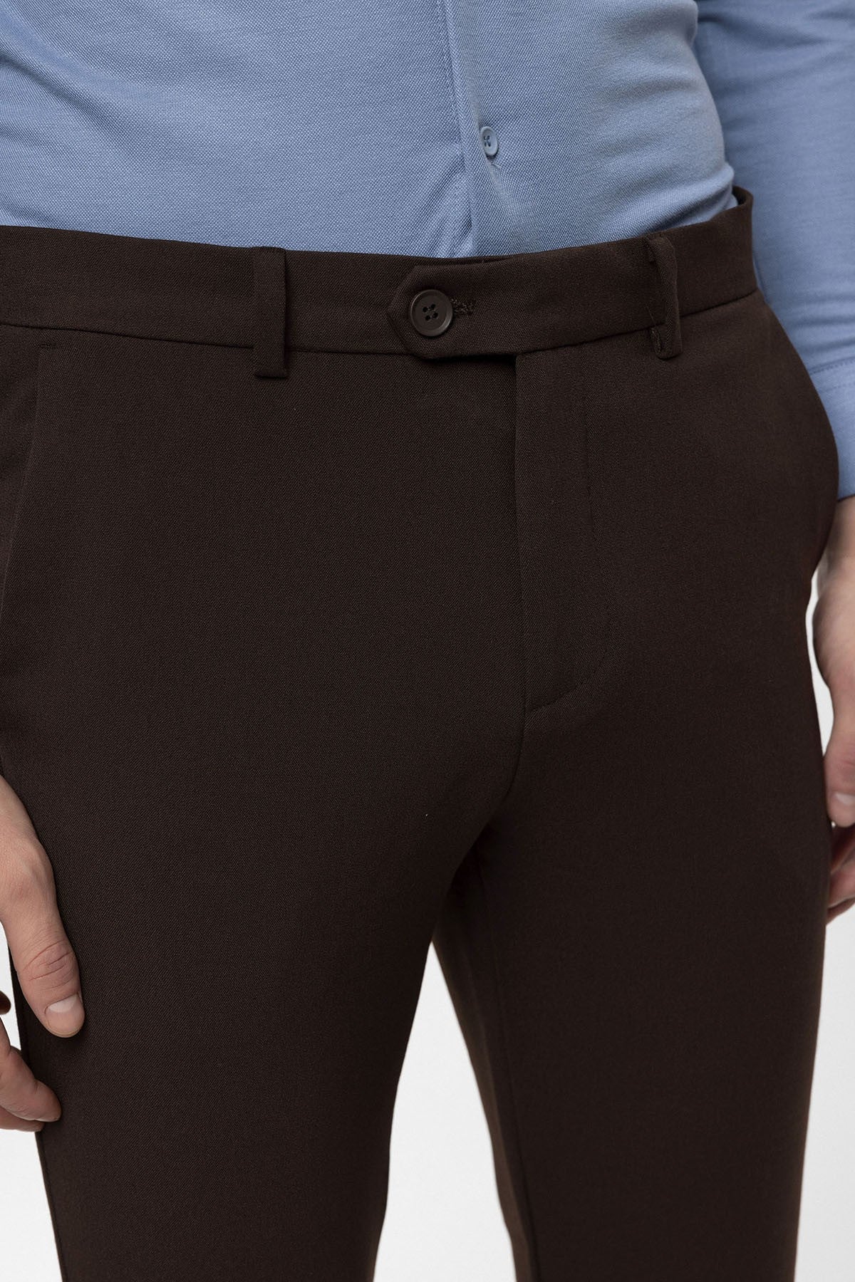 Men's Accessories: Slim-Fit Pants with Detailed Design