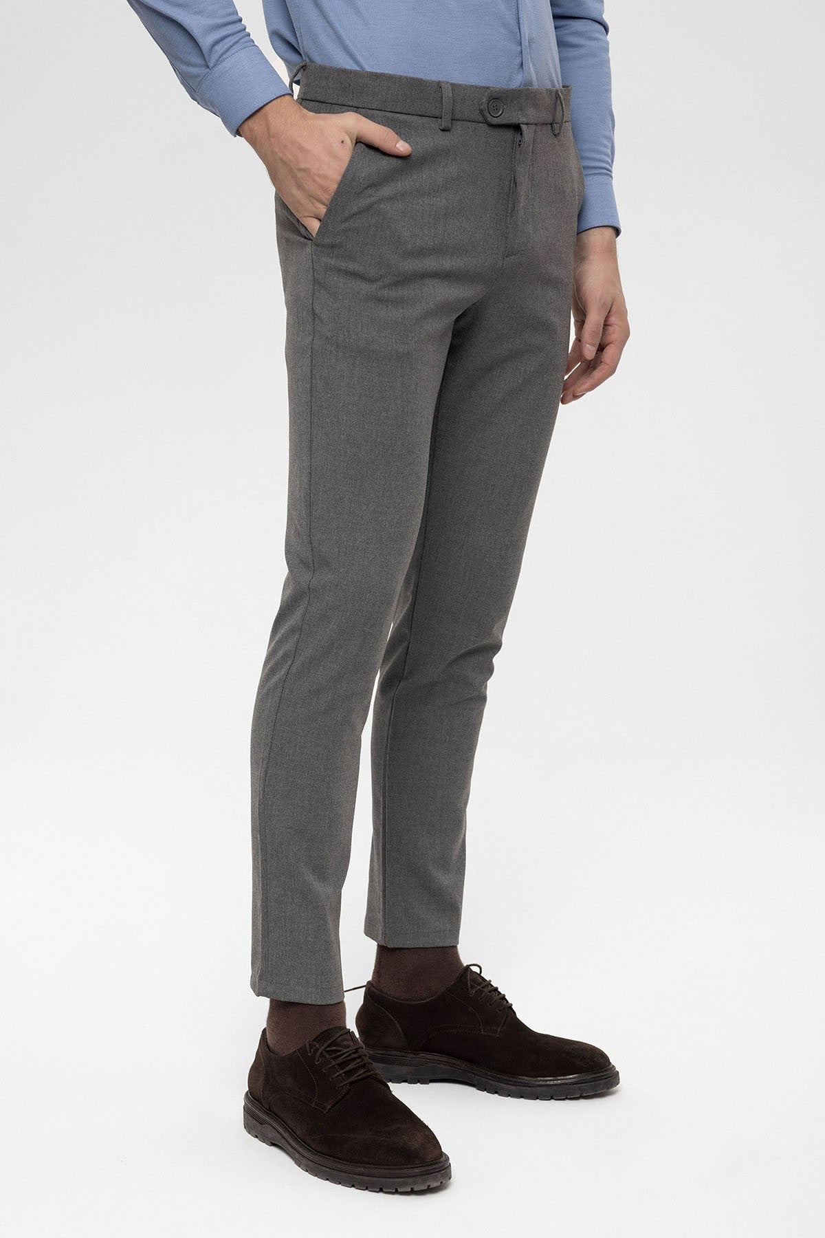 Men's Accessories: Slim-Fit Pants with Detailed Design