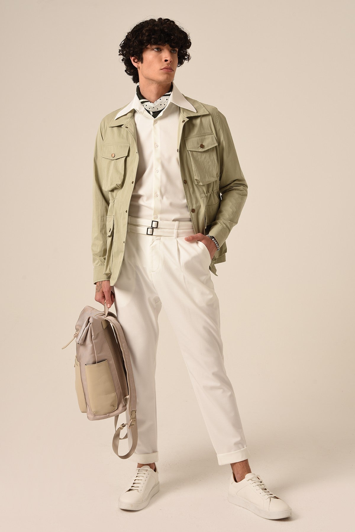 Antioch Men's Spring Jacket with Elastic Waistband
