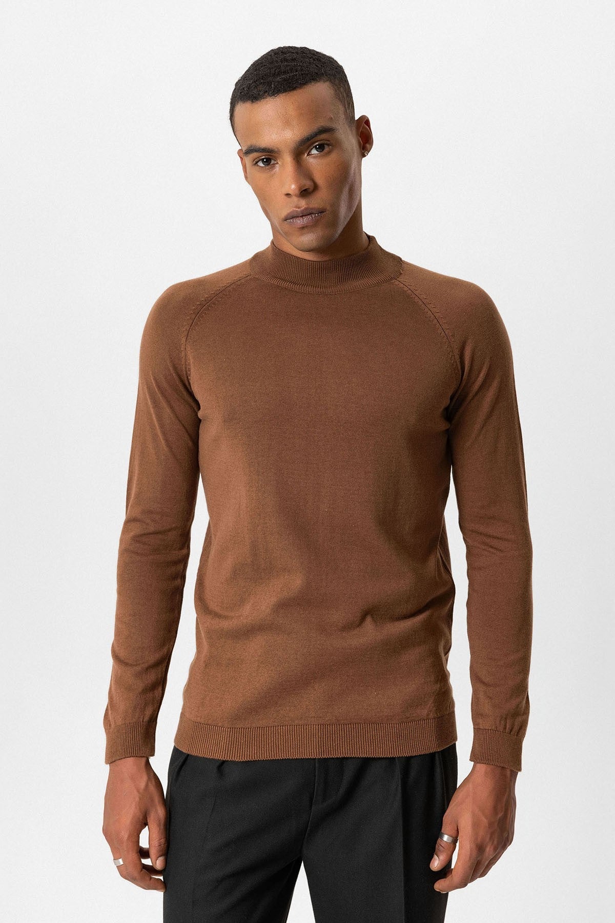 Antioch Men's Half-Turtleneck Sweater