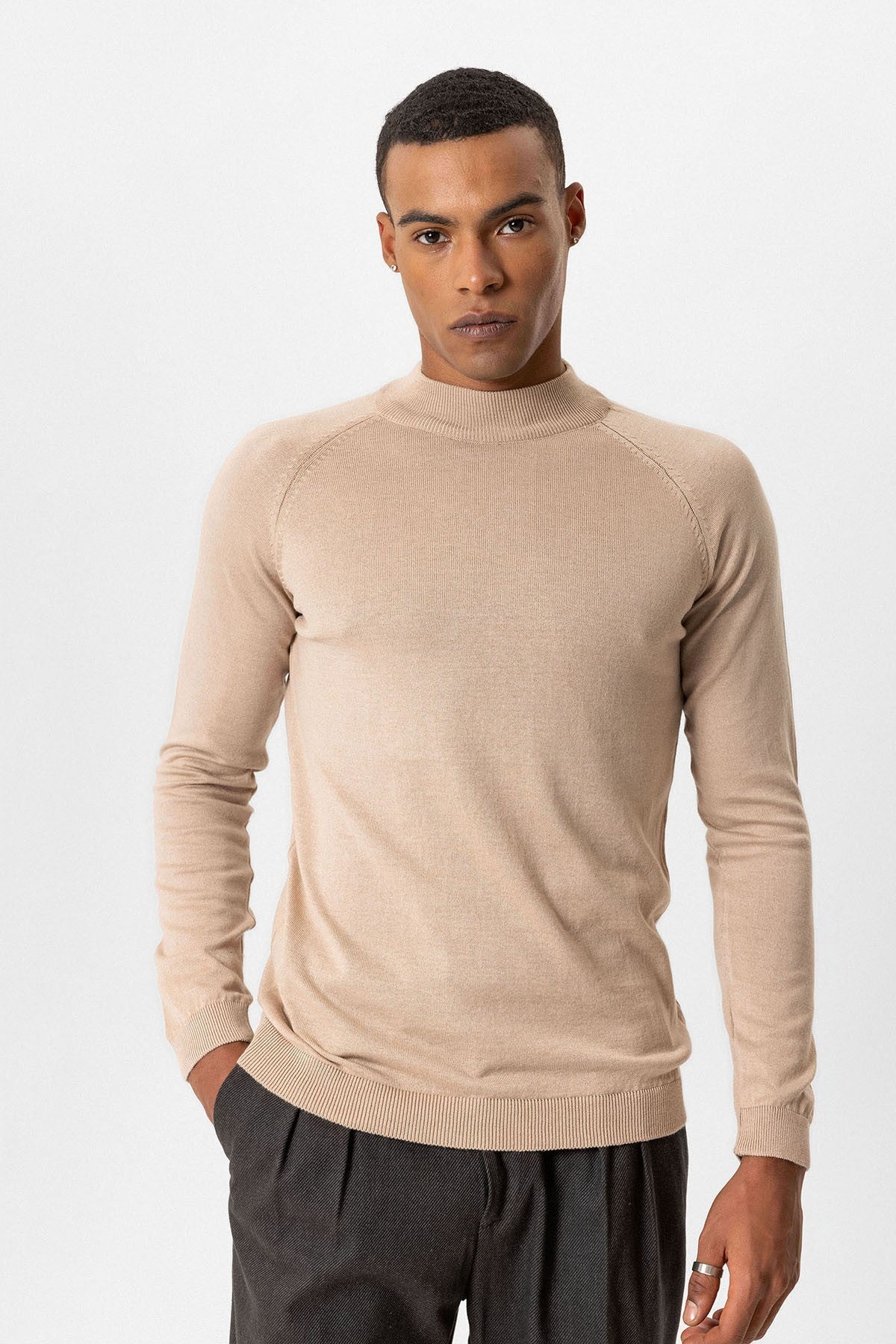 Antioch Men's Half-Turtleneck Sweater