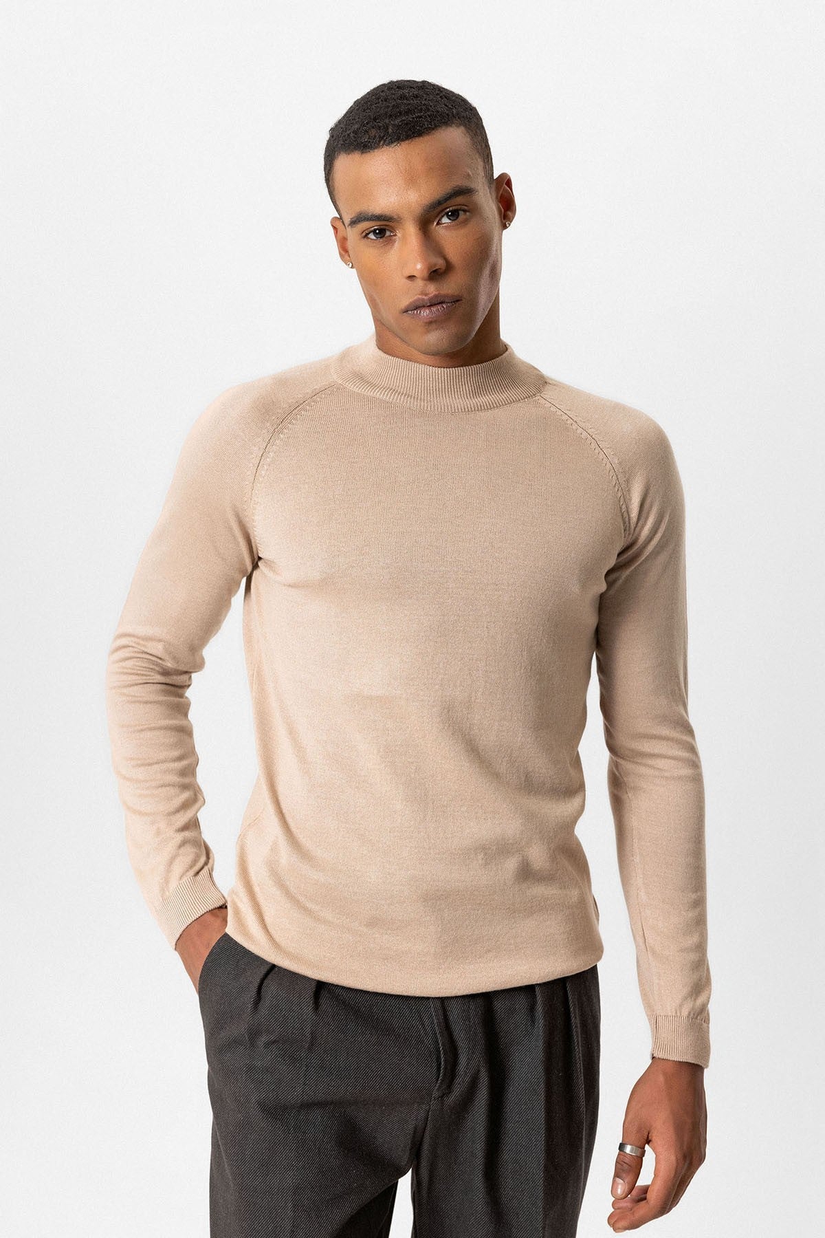 Antioch Men's Half-Turtleneck Sweater