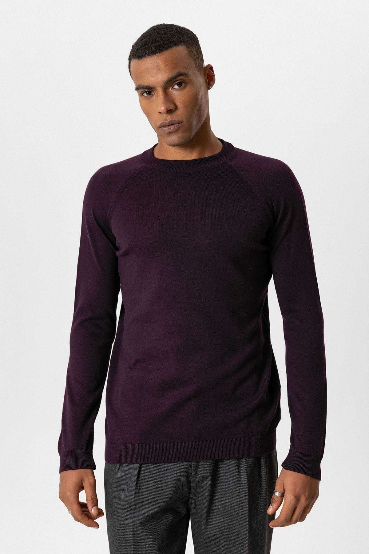 Antioch Bike Neck Slim-Fit Knit Sweater