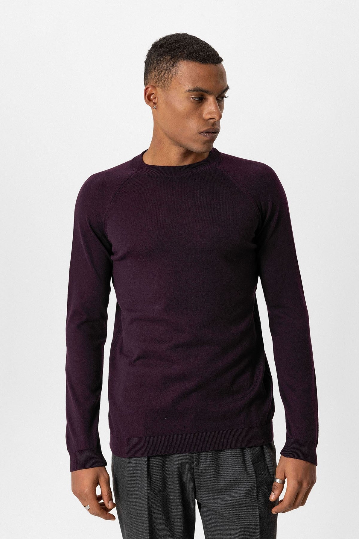 Antioch Bike Neck Slim-Fit Knit Sweater