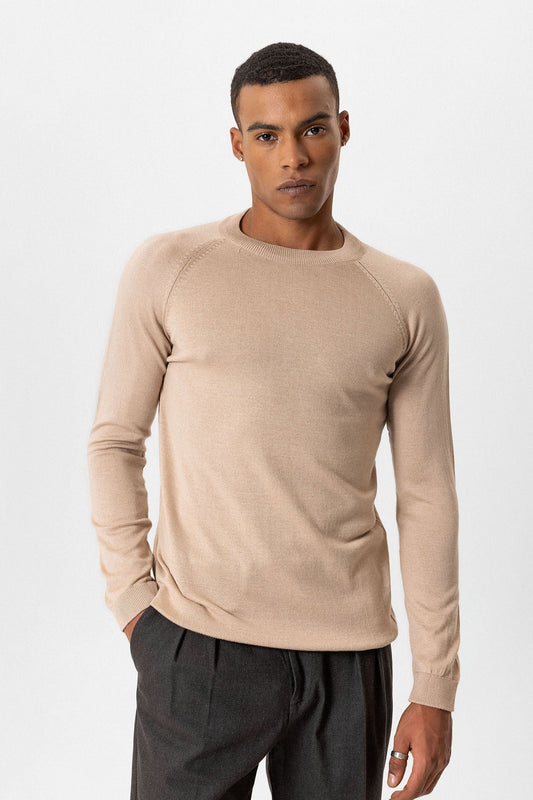 Antioch Bike Neck Slim-Fit Knit Sweater