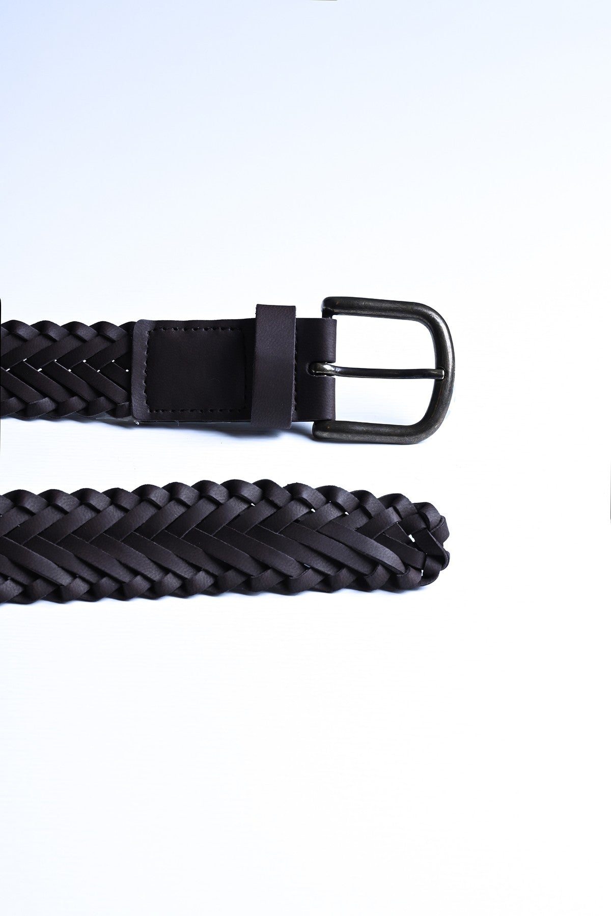 Antioch Faux Leather Knitted Men's Belt