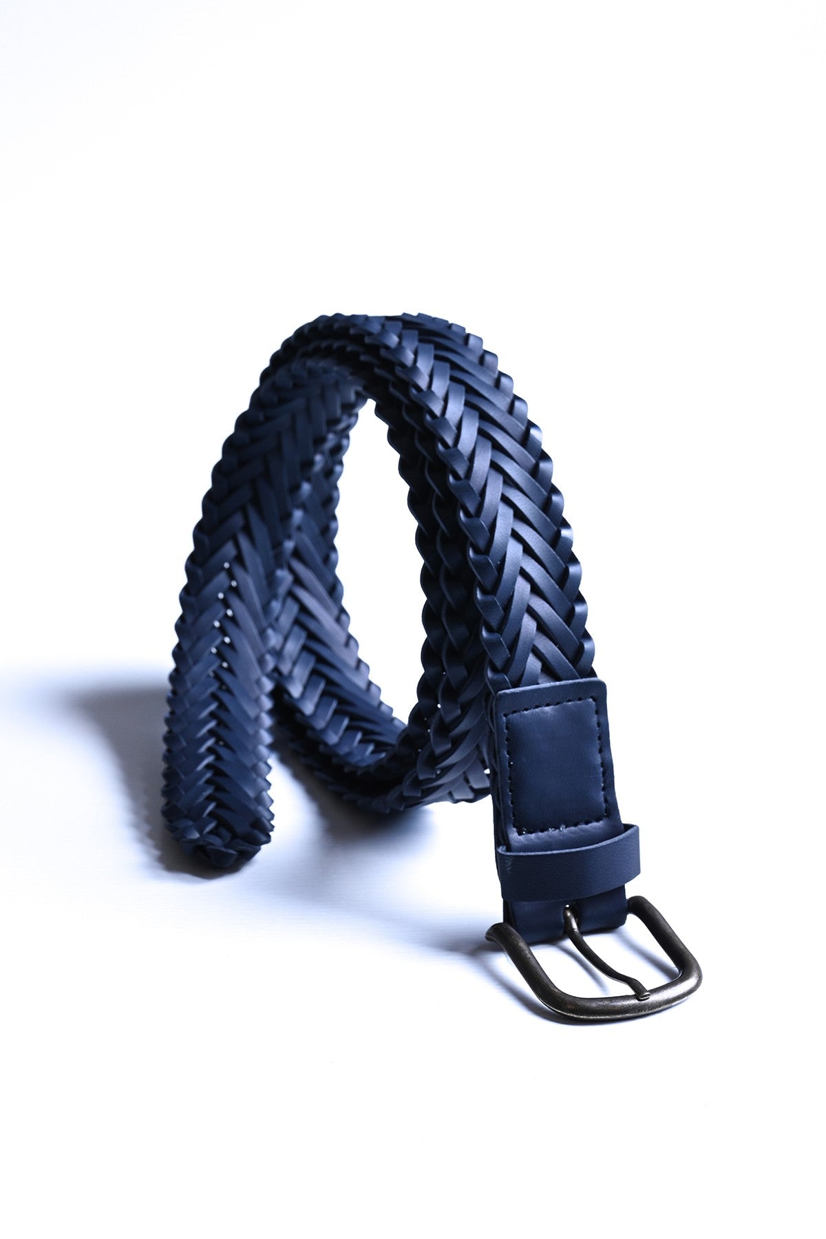 Antioch Faux Leather Knitted Men's Belt