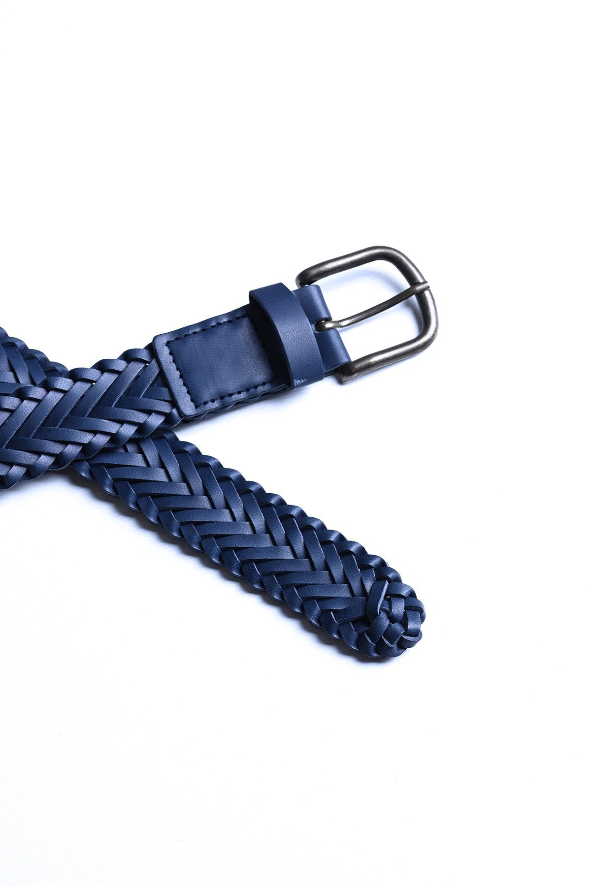 Antioch Faux Leather Knitted Men's Belt
