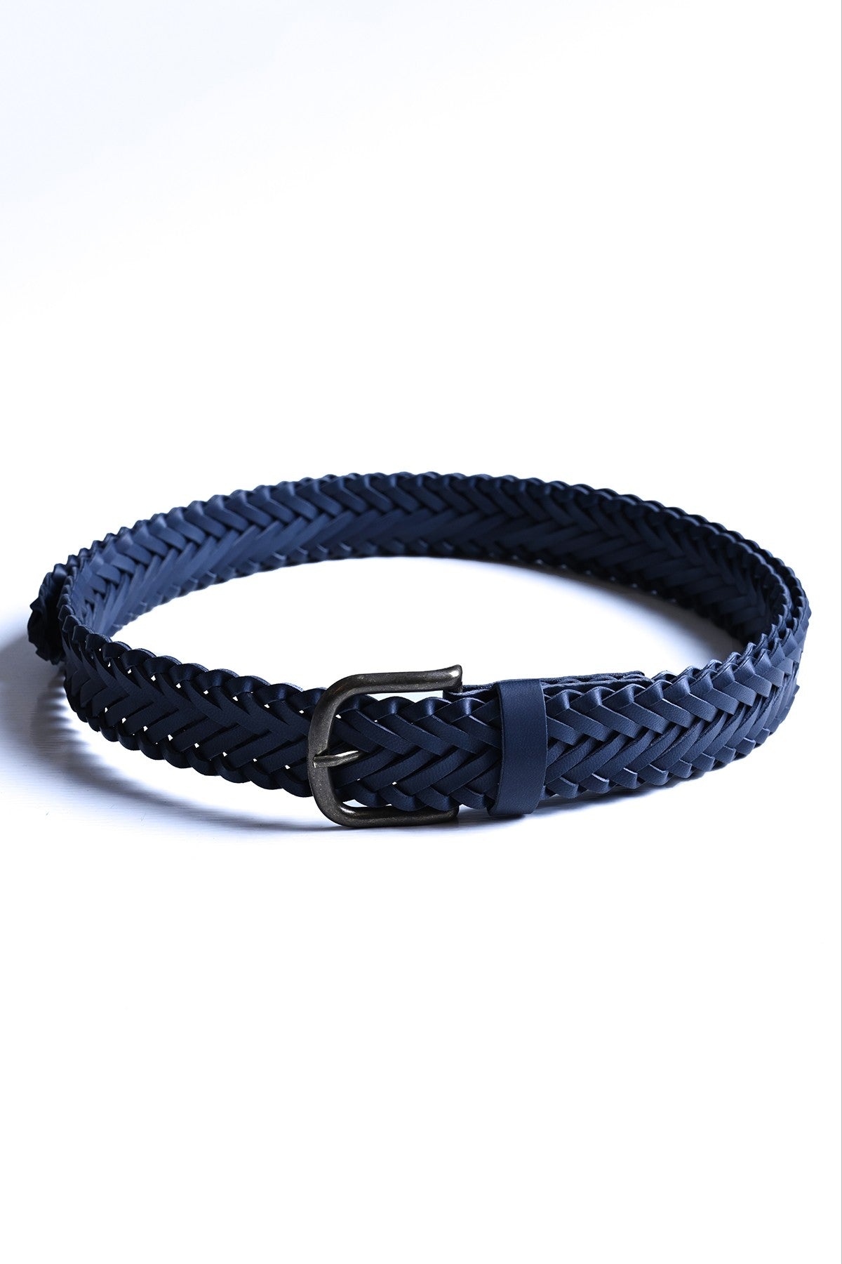 Antioch Faux Leather Knitted Men's Belt