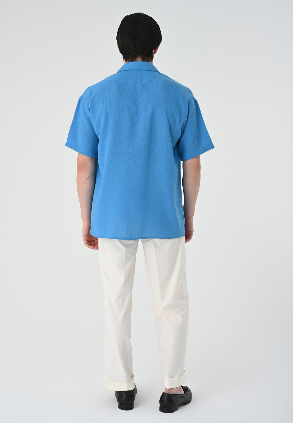 Antioch Oversized Short-Sleeve Men's Shirt with Apache Collar