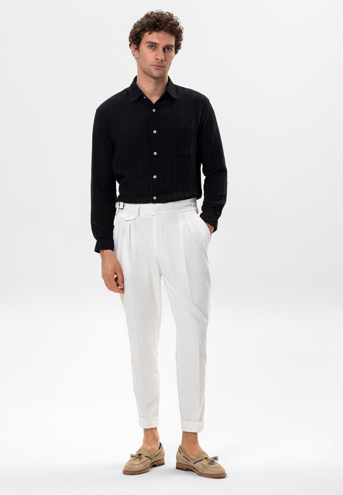 Antioch Knit-Detail Men's Shirt