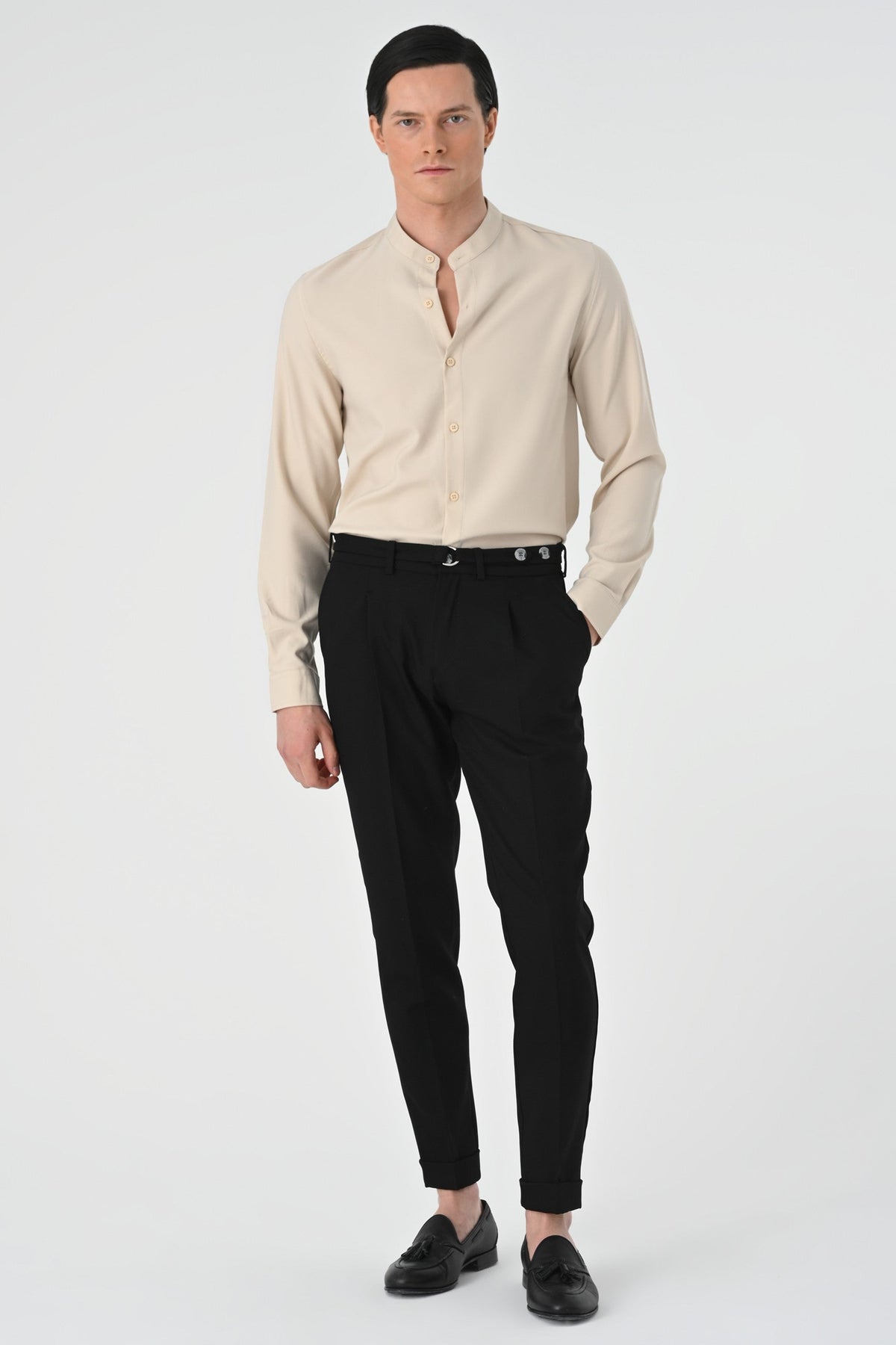 Antioch Regular Fit Mandarin Collar Men's Shirt