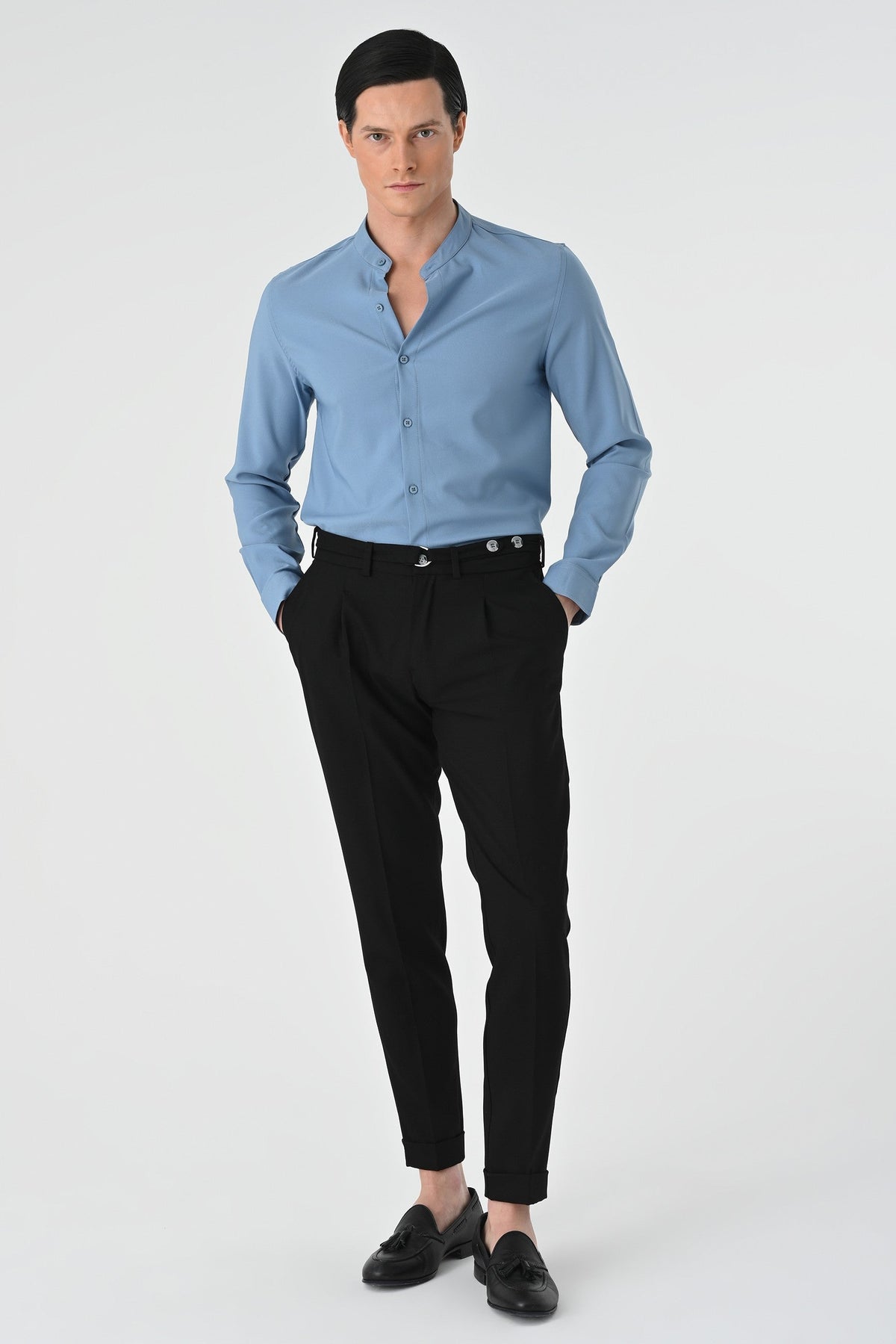 Antioch Regular Fit Mandarin Collar Men's Shirt