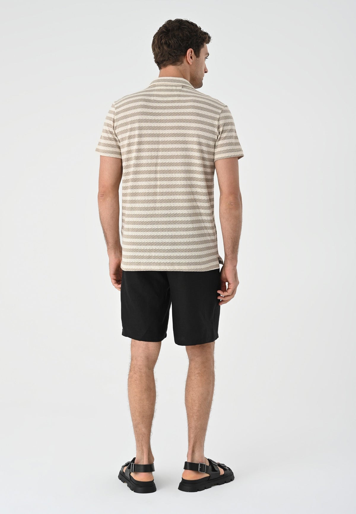 Antioch Short-Sleeve Striped Men's Knit Shirt
