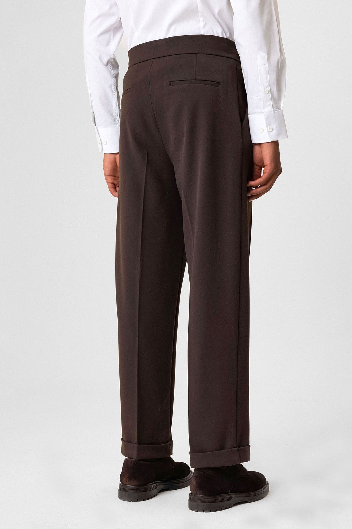 Antioch Toka Detailed Pleated High-Waisted Men's Pants