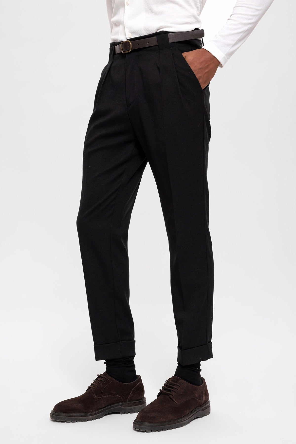 Antioch Arched Double-Cuff Pants