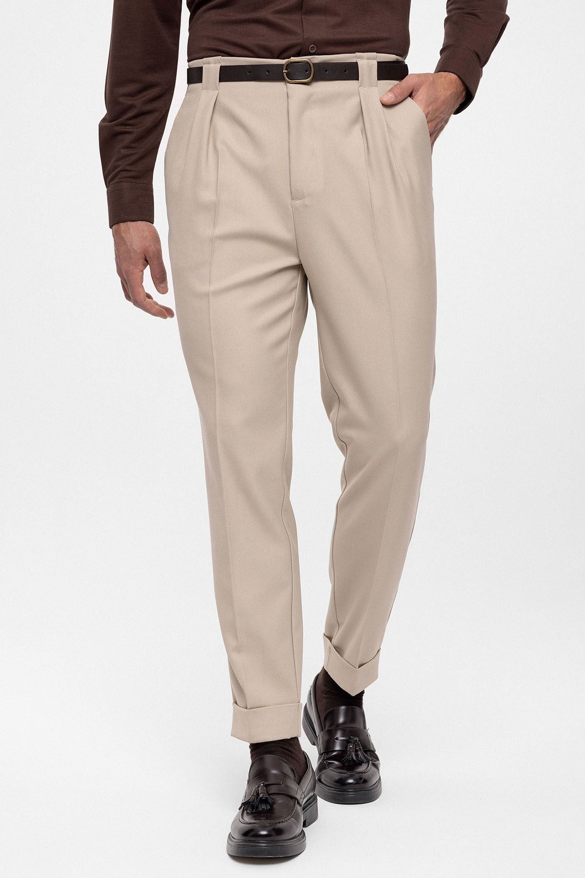 Antioch Arched Double-Cuff Pants