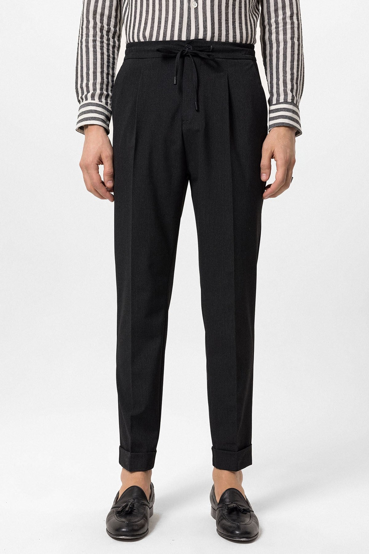 Antioch Elastic-Waist Pleated Men's Pants