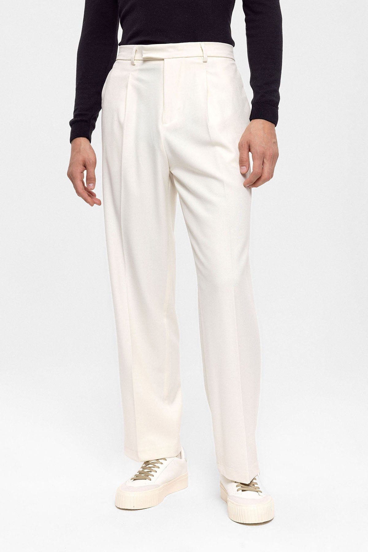 Antioch High-Waisted Zipper-Front Men's Pants