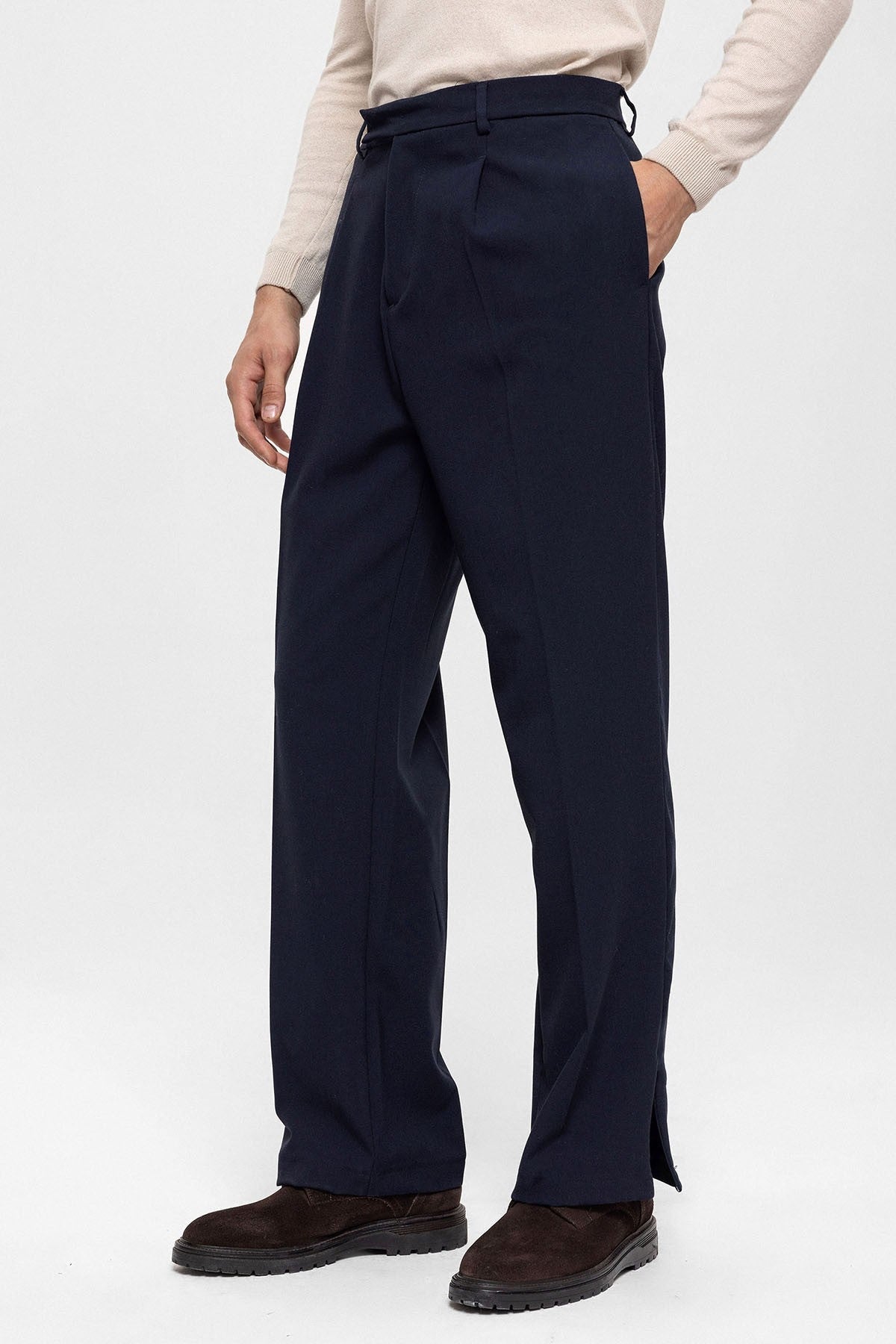 Antioch High-Waisted Zipper-Front Men's Pants