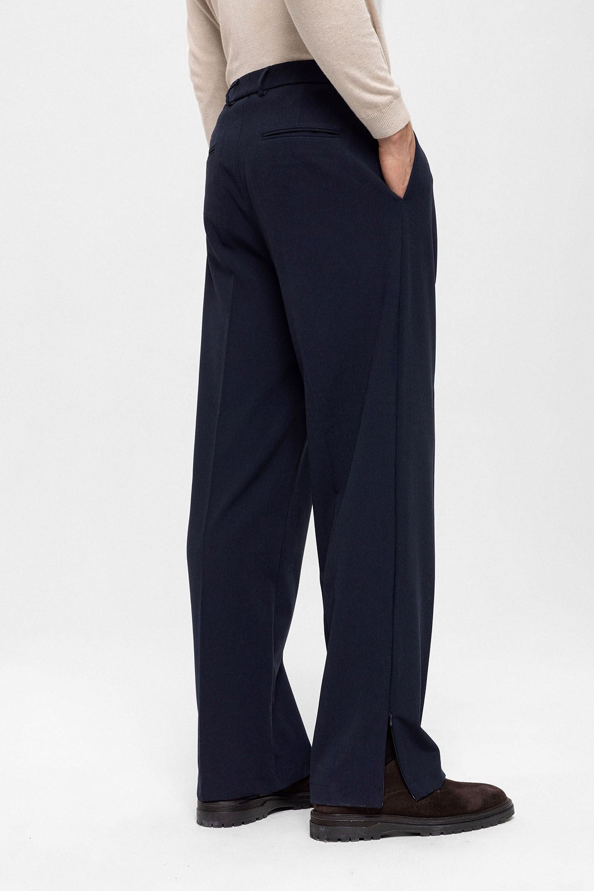 Antioch High-Waisted Zipper-Front Men's Pants