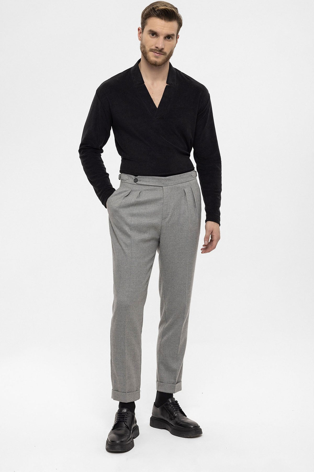 Antioch High-Waisted Double-Pleated Men's Pants