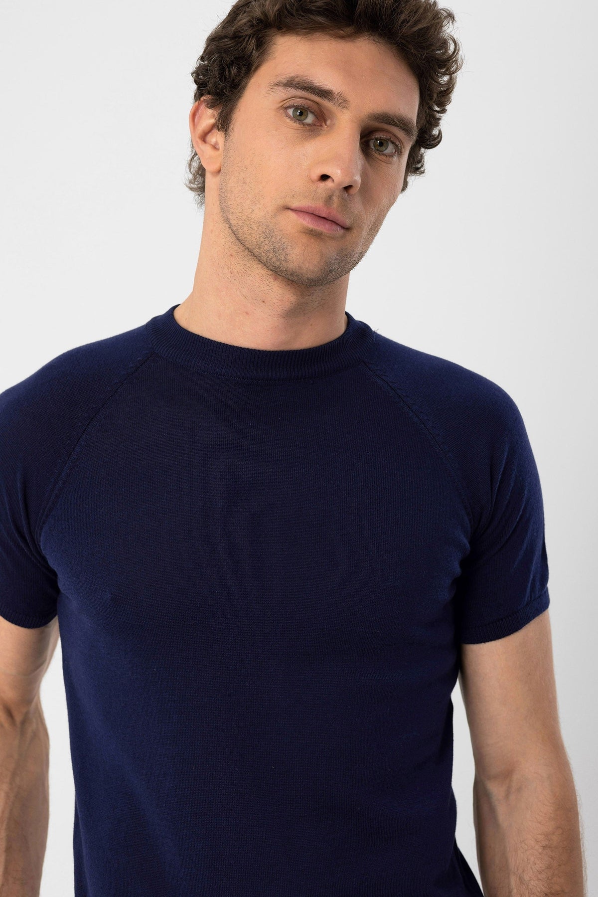 Antioch Bike Collar Slim-Fit Men's Knit T-Shirt