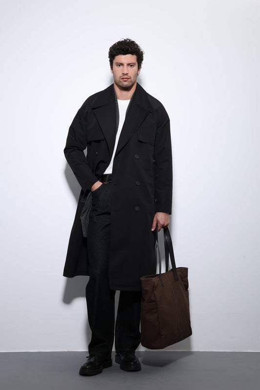 Antioch Cross-Over Belted Trench Coat