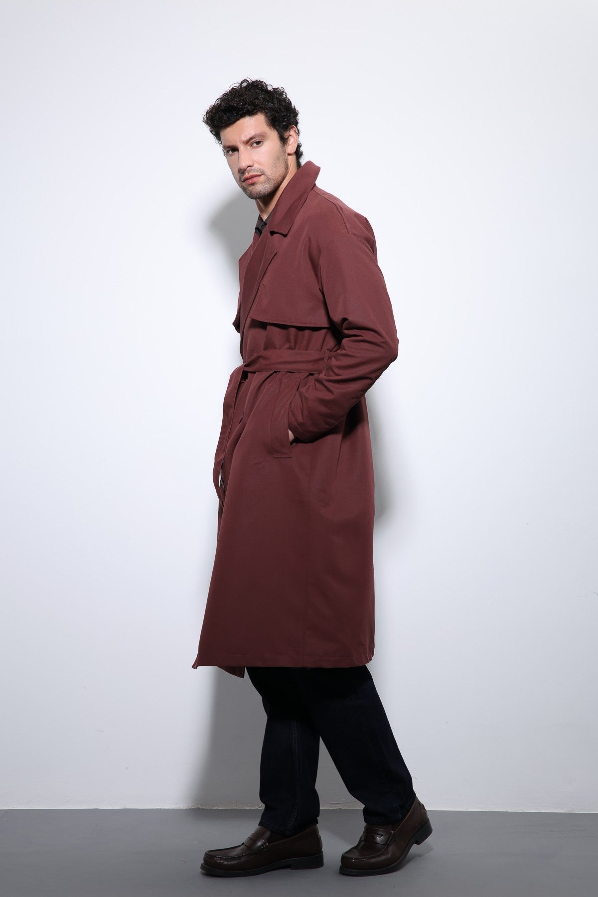 Antioch Cross-Over Belted Trench Coat