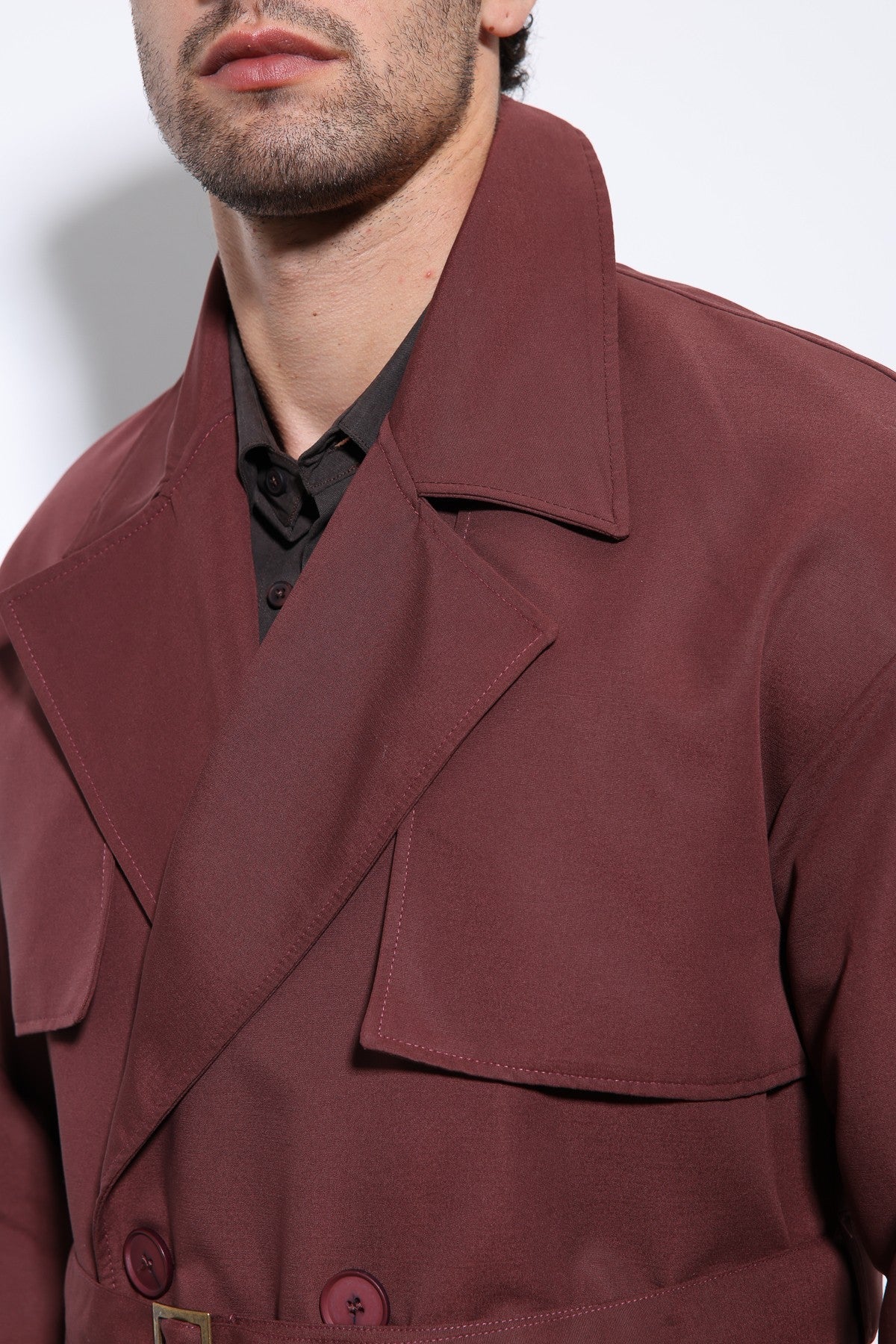 Antioch Cross-Over Belted Trench Coat