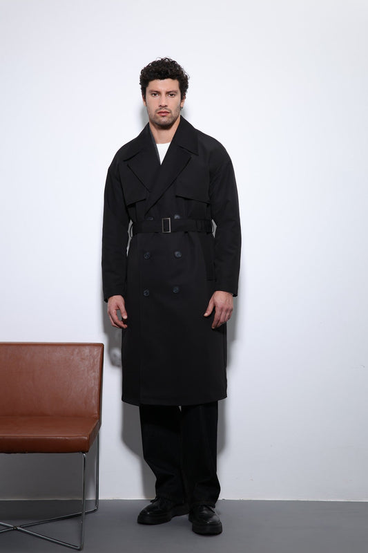 Antioch Cross-Over Belted Trench Coat